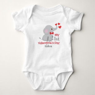 Baby Boy's First Valentine's Day Bodysuit