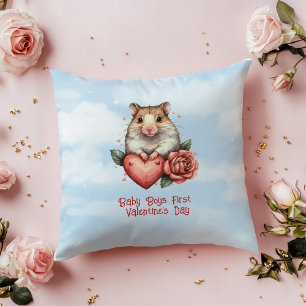 Baby Boys First Valentine's Day Cushion