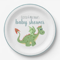 Baby Boys Magical Green Dragon Baby Shower