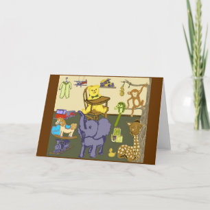 Baby Boys Nursery Themed Toys Greeting Card