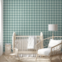 Baby Boys Room Blue Preppy Houndstooth