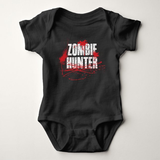 Baby Boys Zombie Hunter Romper Playsuit Bodysuit (Front)