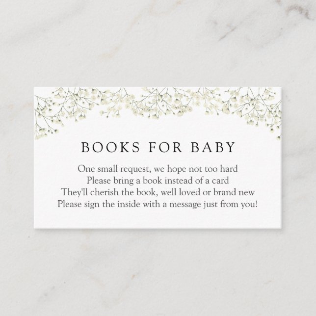 Baby Breath Books for Baby insert card (Front)