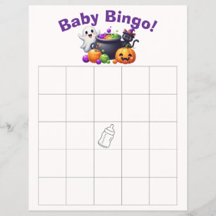 Baby Brewing Baby Shower Bingo Flyer