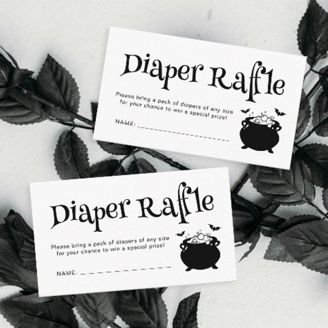 Baby Brewing Baby Shower Halloween Diaper Raffle Enclosure Card (Creator Uploaded)