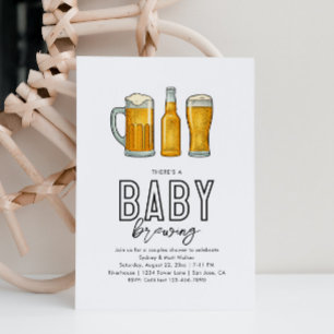 Baby Brewing Baby Shower Invitation 