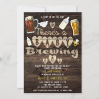 Baby Brewing Beer Party Daddy to Be Couples Shower