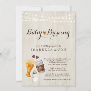 Baby Brewing Couple's Baby Shower Invitation