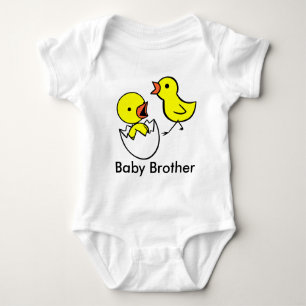 "Baby Brother" Cute Little Chickens Infant Shirt