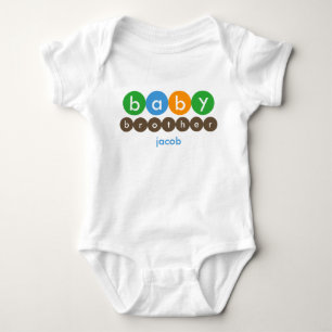 Baby Brother Dots Personalised Bodysuit