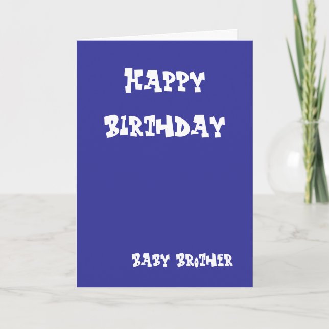 Baby brother greeting cards (Front)