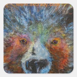 Baby Bruin Square Sticker