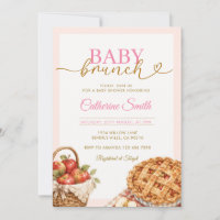 Baby Brunch Apple Pie Baby Shower Gingham