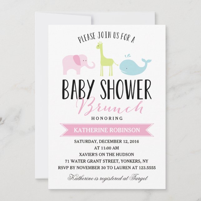 Baby Brunch | Baby Shower Invitation (Front)