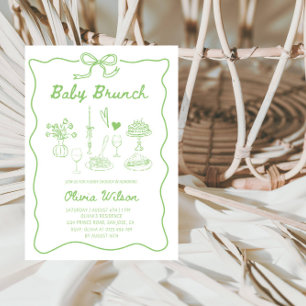 Baby Brunch Baby Shower  Invitation