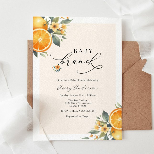 Baby Brunch Baby Shower Invitation (Creator Uploaded)