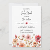 Baby Brunch Shower wild flowers
