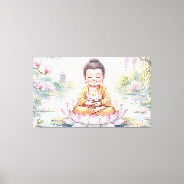 Baby Buddha Canvas Print (Front)