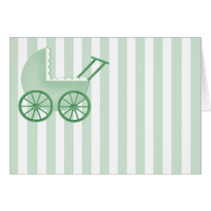 Baby Buggy Card (Green)