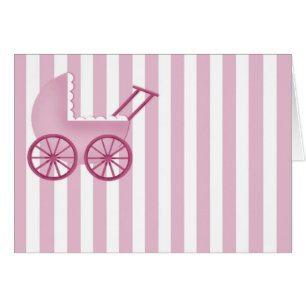 Baby Buggy Card (Pink)