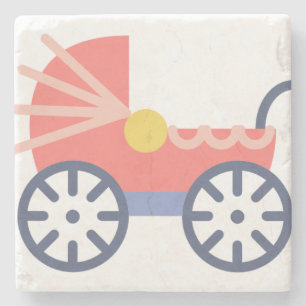 baby buggy stone coaster