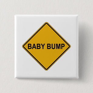 Baby Bump Maternity 15 Cm Square Badge