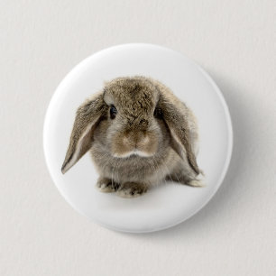 Baby Bunny 6 Cm Round Badge
