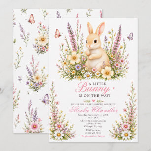 Baby Bunny Baby Shower Invitation