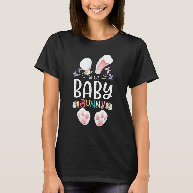 Baby Bunny Boys Girls Kids Cute Matching Family Ea T-Shirt (Front)