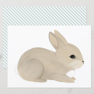 Baby Bunny, cut out Invitation