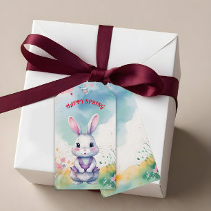 Baby Bunny in Spring  Gift Tags