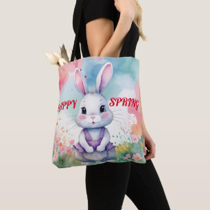 Baby Bunny in Spring Tote Bag