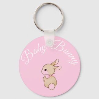 Baby bunny key ring