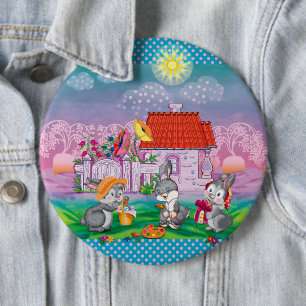 Baby Bunny little 6 Cm Round Badge