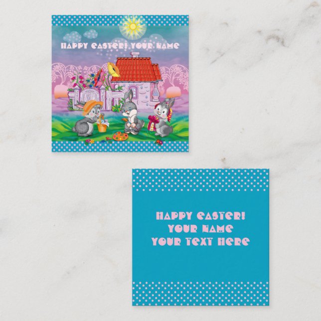 Baby Bunny little Card (Front/Back)