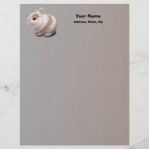 Baby Bunny Personalized Letterhead