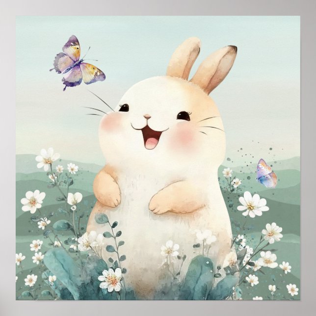 Baby bunny  poster (Front)