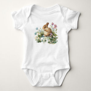 Baby Bunny Rabbit in Flower Pot Bodysuit