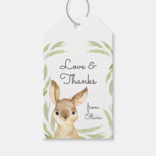 Baby Bunny Rabbit Thank You Favour Gift Tags
