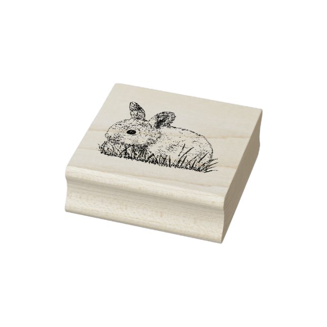 Baby Bunny Rubber Stamp (Stamp)