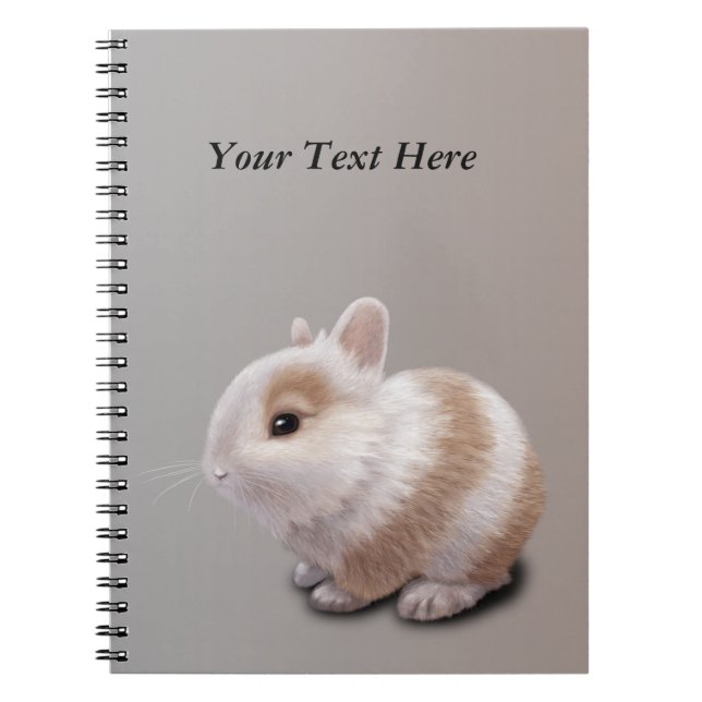 Baby Bunny Spiral Notebook (Front)