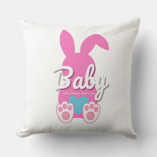 Baby Bunny Throw Pillow – Cute FamilyThrow Cushion