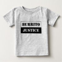 baby burrito justice (black on light background)