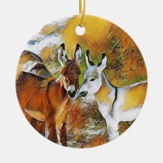 Baby Burros Ornament (Front)