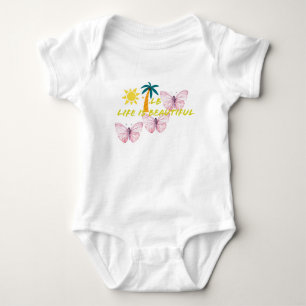 Baby butterfly design bodysuit