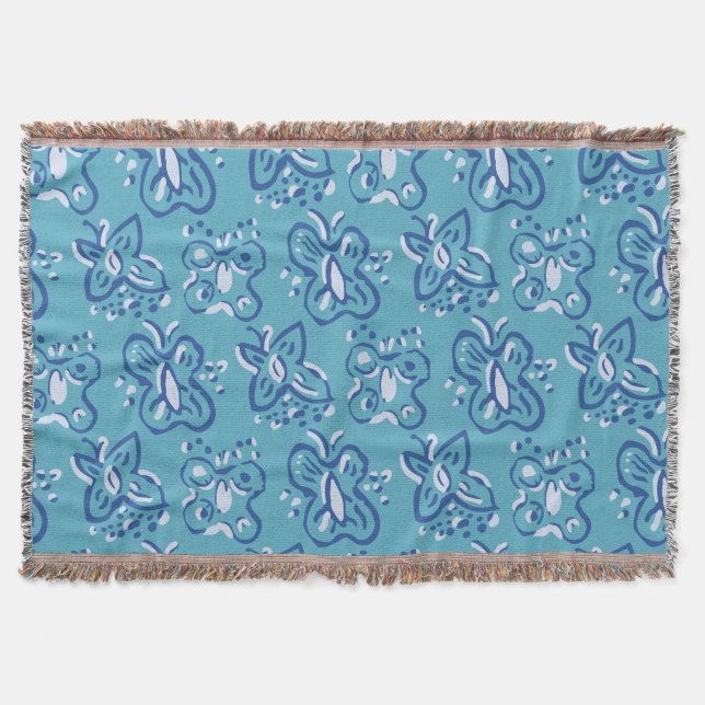 Baby Butterfly Throw Blanket (Front)