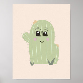 Baby Cactus Nursery Wall Art