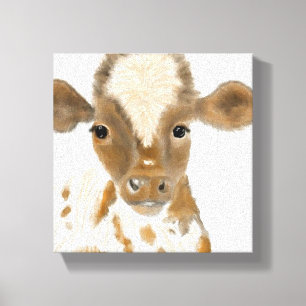 Baby Calf Canvas Print