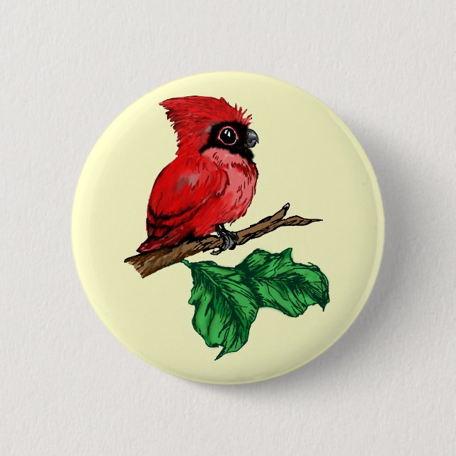 Baby Cardinal Button (Front)