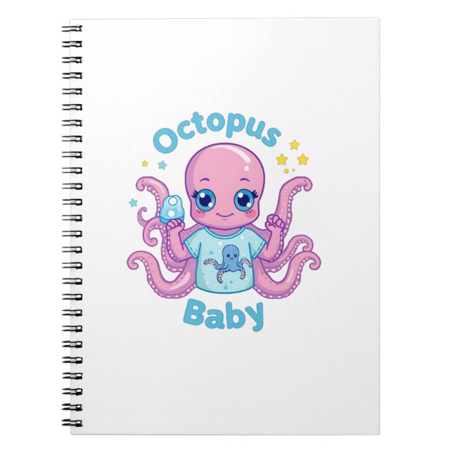 Baby carnet Octopus Baby  Notebook (Front)